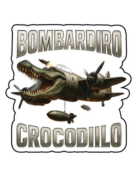 Sticker "Bombardiro Crocodilo"