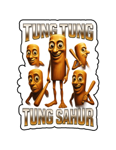Sticker "Tung Tung Tung Sahur"