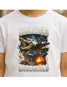 Tricou pentru copii "Bombardiro Crocodilo"